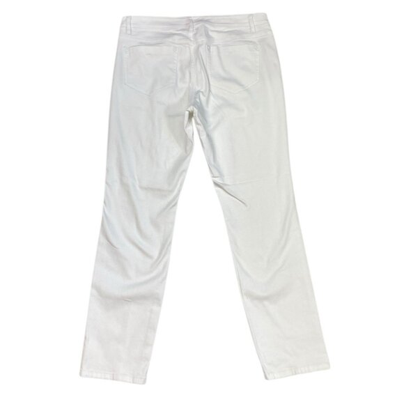 *J. Jill Jeans Womens Size10 White Slim Ankle Authentic Fit Casual Quiet Luxury - Picture 2 of 4